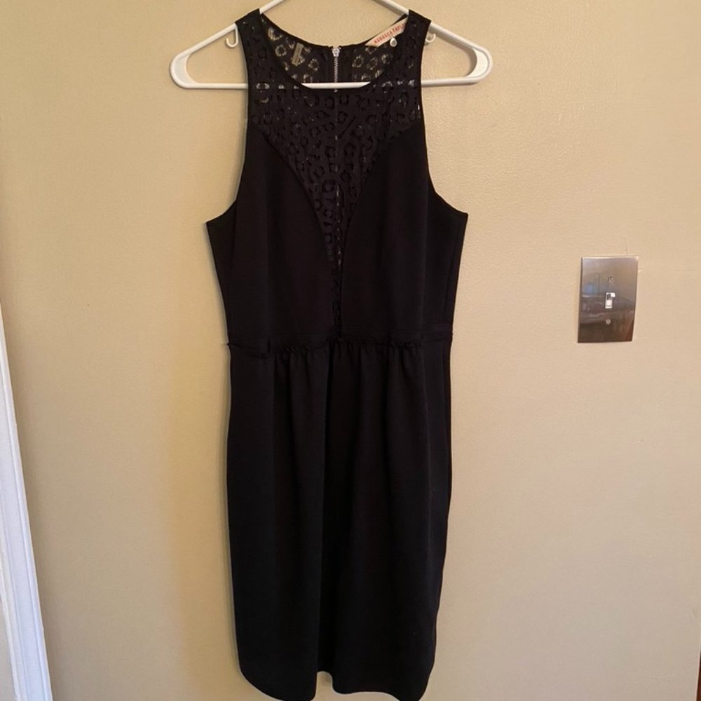 Rebecca Taylor Sleeveless Lace Detail Dress (Size 6)